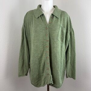 Free People Beach Zuma Oversized Button Down Shirt